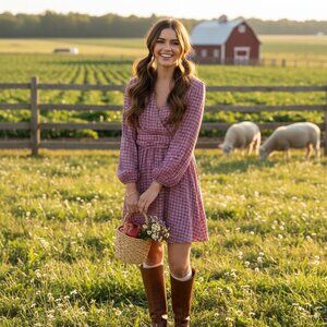 The Fifth Label Radiant Mini Dress in Pink Check Size Small NWT